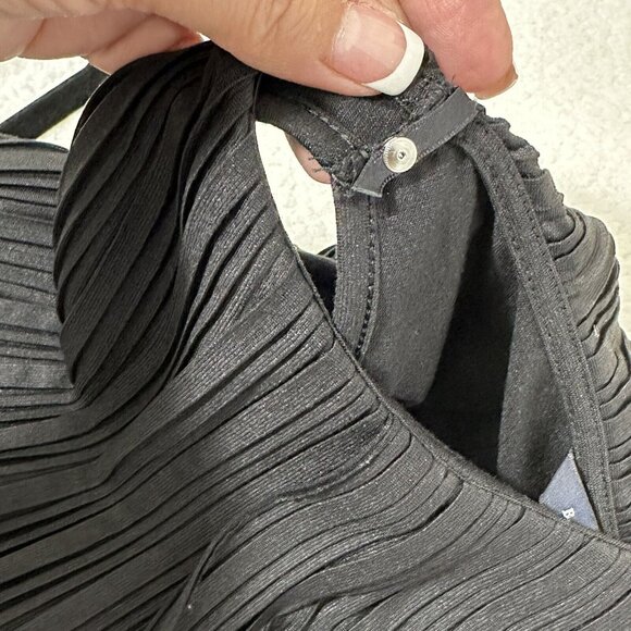 Banana Republic Women's Artsy Flapper Layered Texture Shift Dress XS Black EUC - Picture 6 of 11